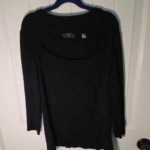 Tahari Women's Classic Black Knit Top